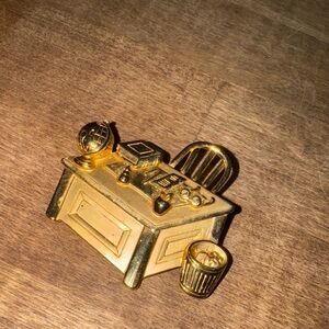 Teacher vintage Gold Desk Brooch preschool